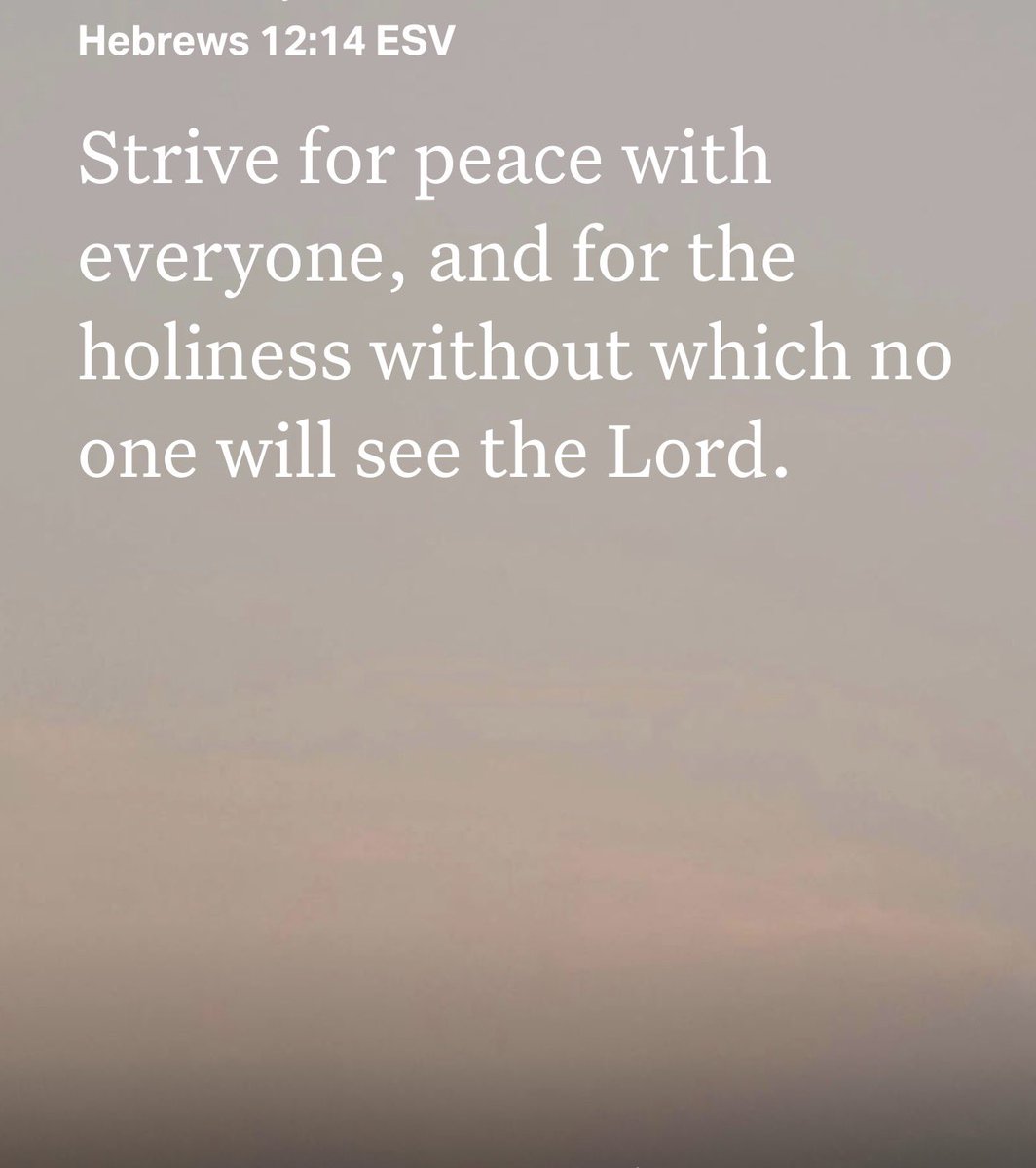 ethandmattern's tweet photo. Peace and holiness both matter because following Jesus shapes how we live with God and with people. We pursue peace, not just to avoid conflict, but to reflect the character of Christ. https://t.co/AcdBVyg7CP