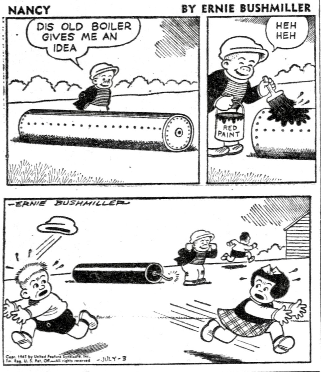JohnnyCallicutt's tweet photo. Nancy By Ernie Bushmiller 
July 03,1947 https://t.co/gfrqgDr4CW