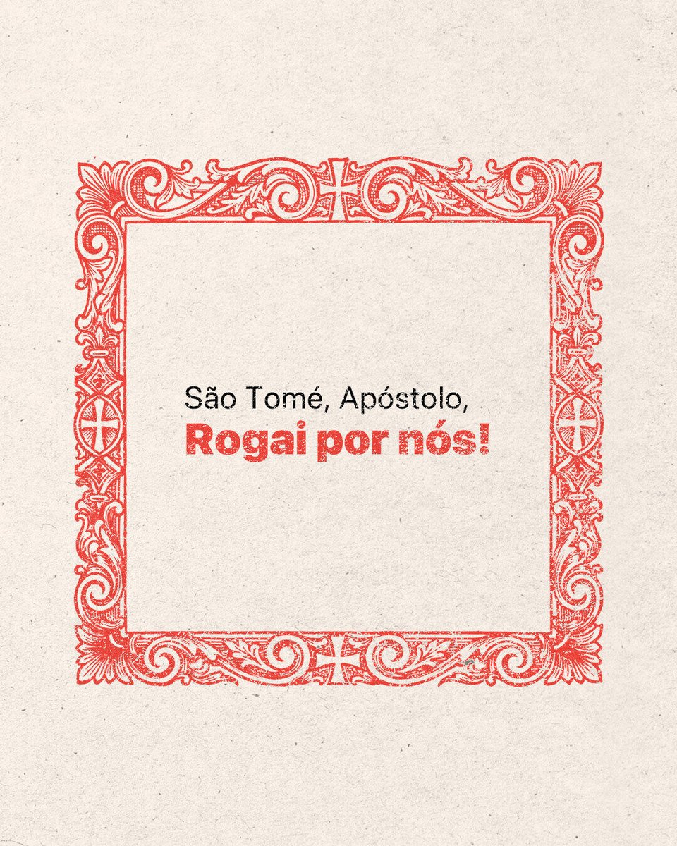 padre_paulo's tweet photo. Como disse o Papa São Gregório Magno, a ausência, a dúvida e a profissão de fé de São Tomé não aconteceram por acaso:

“Pensais ter acontecido por acaso que aquele discípulo estivesse ausente naquela ocasião, que, ao voltar, ouvisse contar, que, ao ouvir, duvidasse, que, ao duvidar, apalpasse, e que, ao apalpar, acreditasse? Nada disso aconteceu por acaso, mas por disposição da providência divina.”

Afinal, “a incredulidade de Tomé foi mais proveitosa para a nossa fé do que a fé dos discípulos que acreditaram logo”.

São Tomé, Apóstolo,
Rogai por nós!