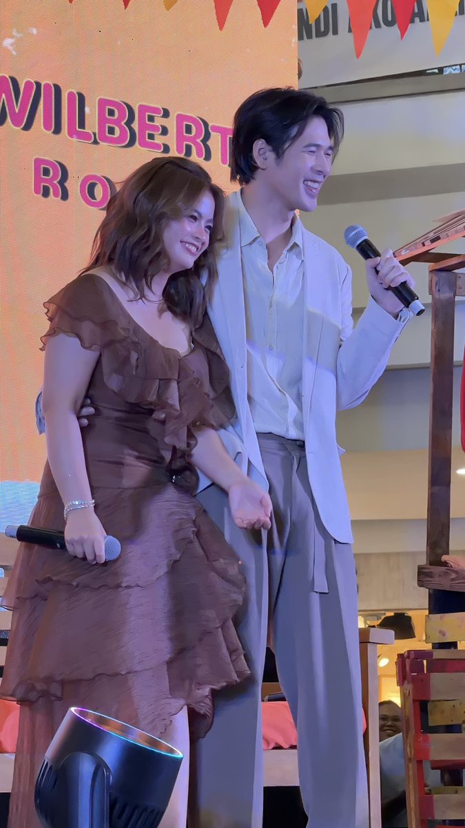 inquirerdotnet's tweet photo. LOOK: Bea Binene and Wilbert Ross bring kilig to their fans as they perform a song during the grand media launch of their new VivaOne series, “Love U Lots,” on Friday, July 3, in Manila. | @JessEINQ https://t.co/DvrVspKsVd