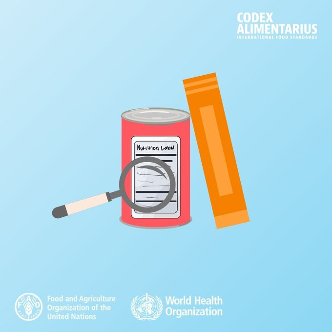 FAOWHOCodex's tweet photo. 🤔 | How do I know which additives are in my food❓

👉 Codex also establishes texts on food labelling. These standards are implemented in most countries &amp; food manufacturers are obliged to indicate which additives are in their products.

➕ℹ️➡️ https://t.co/FUVzyKHGlo

#SafeFood https://t.co/Nw08cZRfd9