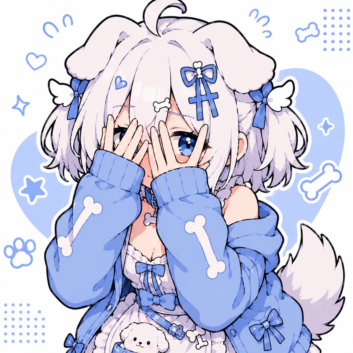otomenebula's tweet photo. I'm glad that there are people who still stuck around with me despite the changes I made here... I hope to keep seeing people around, maybe some new faces too 🐾☁️💙 #vslop https://t.co/2OkuPhBwBV
