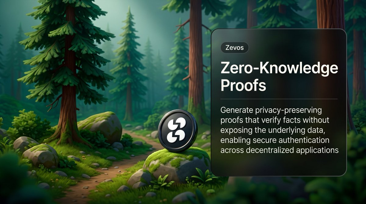 Zevostoken's tweet photo. Privacy shouldn't come at the cost of trust.

Zero-knowledge proofs enable users to verify facts without revealing the underlying data. Authentication becomes cryptographically secure while keeping sensitive information completely private.

That's the future of digital identity. https://t.co/r0gFkObcCf