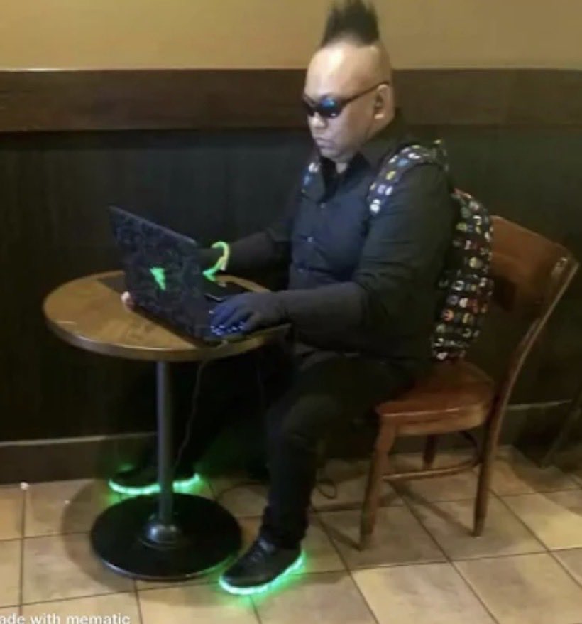 1ce_breaker's tweet photo. Me today violently mutating and evaluating tensors. (Except I need to get some of those shoes) https://t.co/WwZapGHBC7