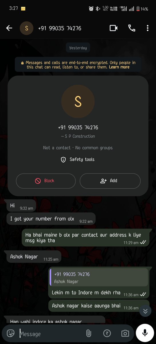 SomeOne_Abhi's tweet photo. @MPPoliceDeptt @KolkataPolice Sir a man identified via Truecaller as Siddharth Panigrahi having mobile number +919903574276, listed a mobile device on OLX app, later on going to his specified location he asked to pay him 80000 rs via UPI and switched off his mobile. (1) https://t.co/VeTgYfSPuz