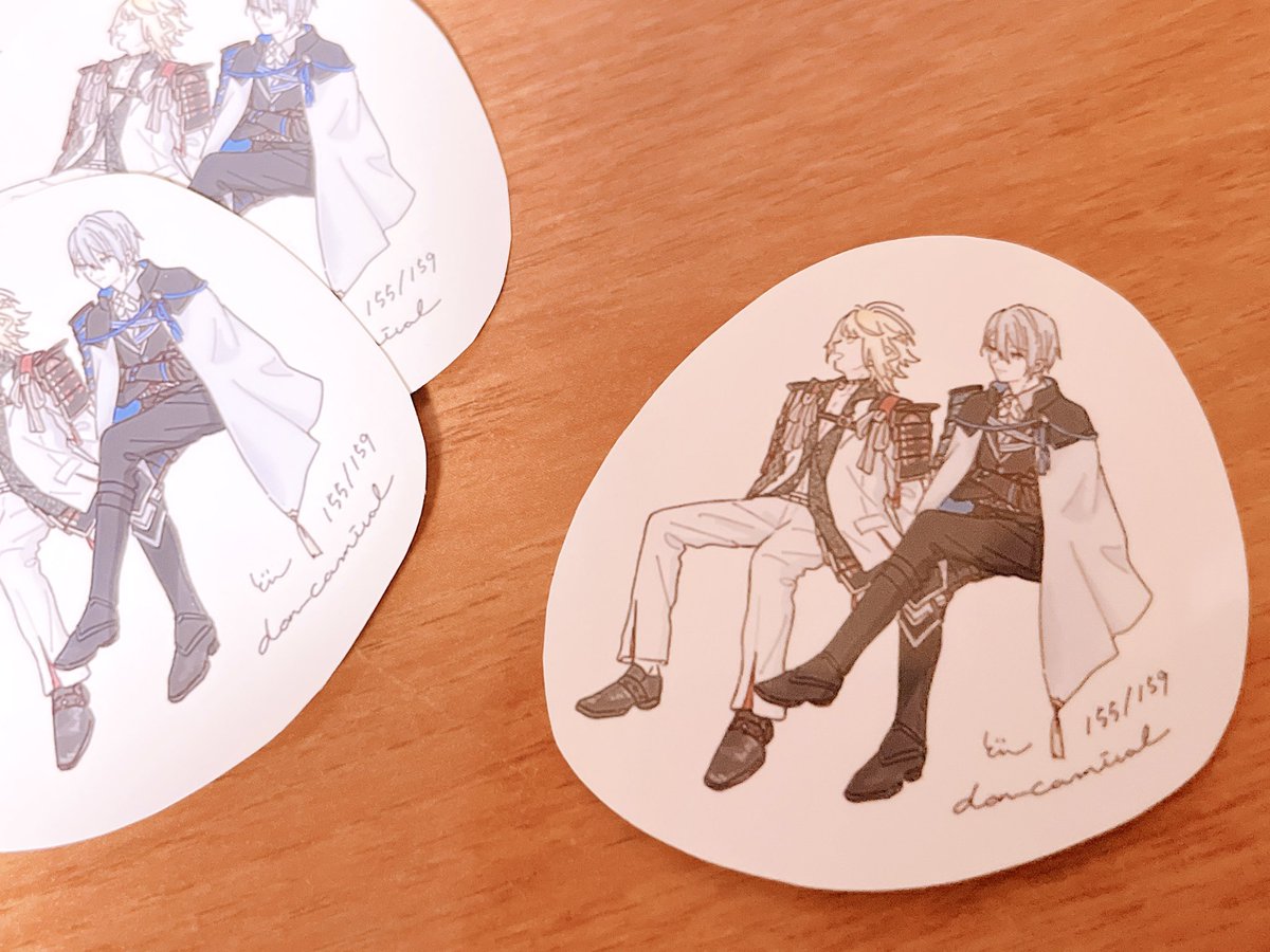 don_carnival's tweet photo. 無配ペーパーを断念した代わりにちいさなシールを作っていきます  突貫コンビニプリントですがもらってくださる方はお声掛けください
大きさはだいたい親指と中指で作った輪っかくらいの感じです👌 https://t.co/WRqI9OWzgO