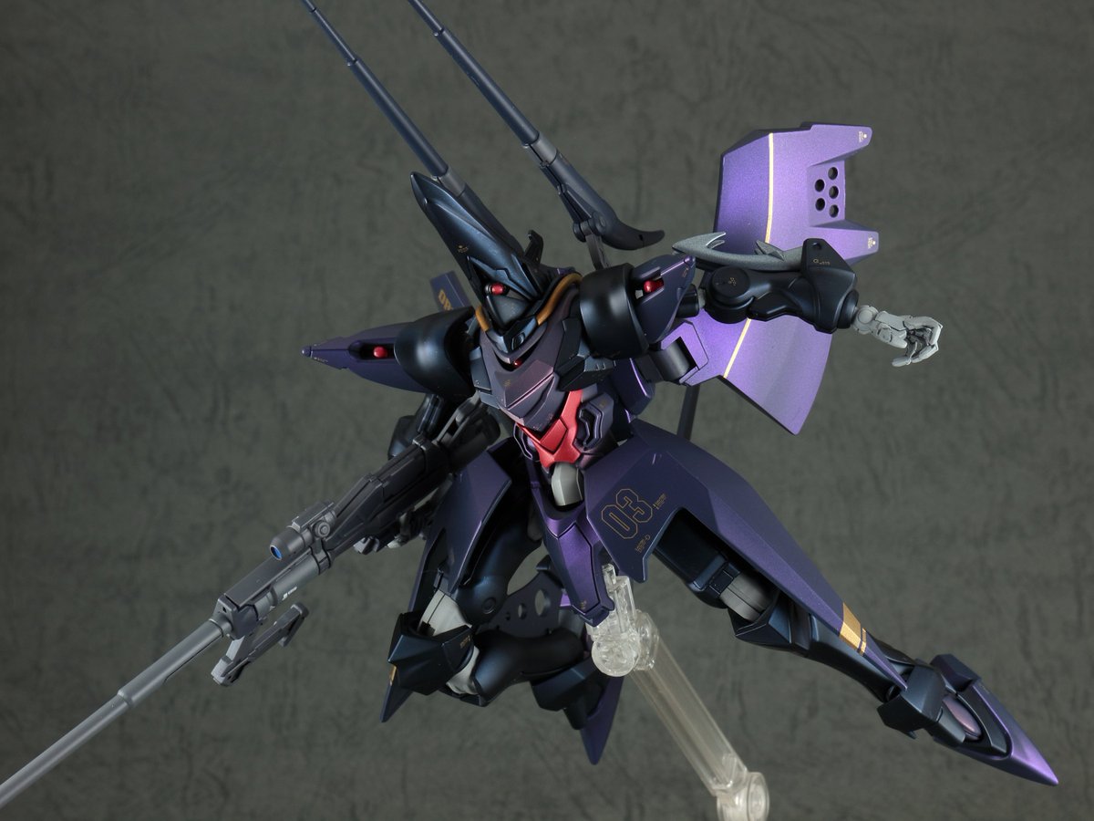 plamon310's tweet photo. ハンブラビ(GQ)完成しました。
プリズムブルーブラックとクリスタルカラーで塗りました。

#ハンブラビ
#ガンプラ https://t.co/x8emf6NQJq