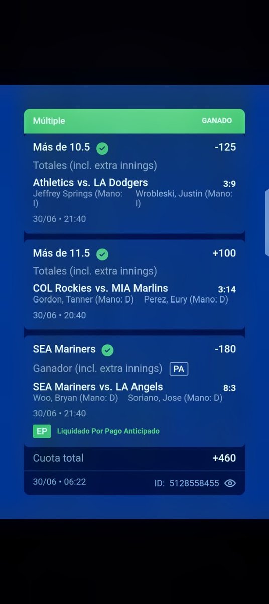 matabanqueros14's tweet photo. *Miércoles Parley*
-Futbol *Copa Del Mundo* Alta Over BELGICA (2.5)💵✅
-Futbol *Copa del Mundo* ENGLAND s  Ganar💵✅
-Futbol *Copa Del Mundo* ESTADOS UNIDOS a Ganar💵✅

*Pide ya le informacion  VIP de hoy Jueves para jugar duro con Fuerza WhatsApp+584126758092* https://t.co/X8pszqbI65
