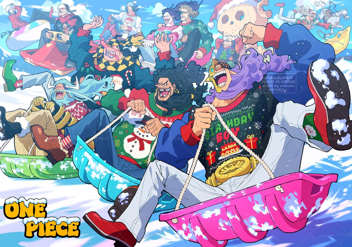 yohkn3's tweet photo. ONE PIECE 115巻 ウソップギャラリー海賊団にイラスト掲載していただきました！
今回で7度目の乗船が叶いました🏴‍☠️🏝️
黒ひげ海賊団のいろんな一面が見たくて描いた作品だったので、選んでいただけてとても嬉しいです！
尾田先生本当にありがとうございます😭✨
#ONEPIECE115
#ワンピ新刊 https://t.co/JlbWPgSVZD