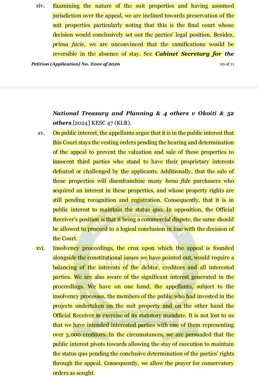 ehdande's tweet photo. Supreme Court grants conservatory orders on CHYS Real Estate portfolio. 

Insolvency should be about turn around, NOT dismantle and plunder. 

It should not be this hard to be allowed to complete projects. 

We are committed to challenging and improving this area of law. https://t.co/roBtmY2aeM