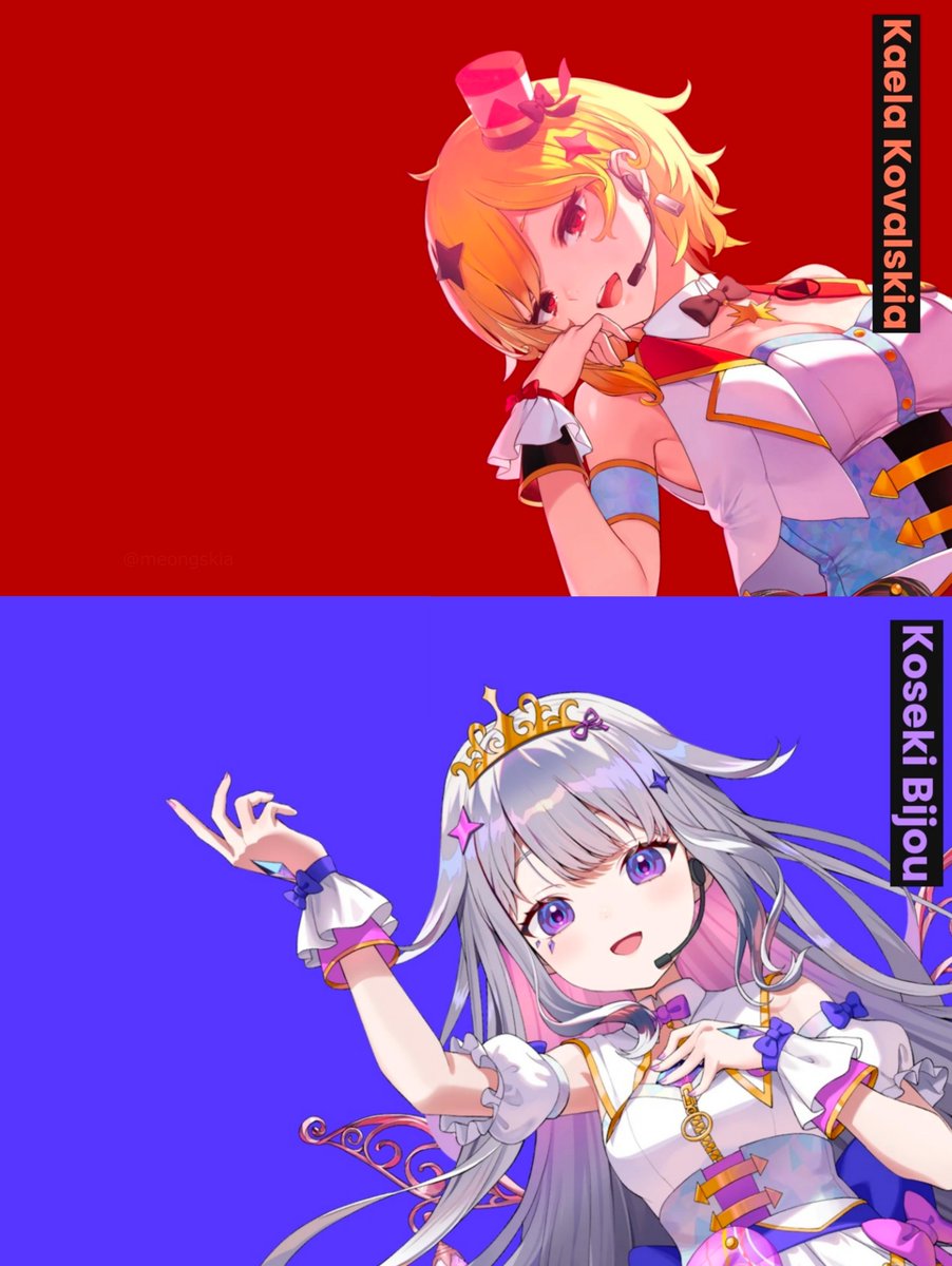 meongskia's tweet photo. Kaela &amp; Biboo Idol Outfit ✨

#holodoriJuly23Launch 
#holodori
#grindstone https://t.co/5UhLgViht4