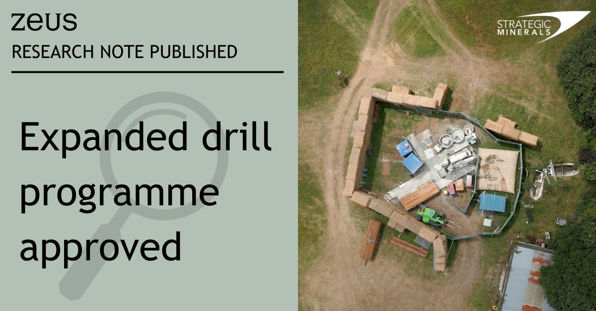 StrategicMnrls's tweet photo. Mining analyst Paul Smith from broker @Zeus_Capital has published his latest research note on #SML following approval of the expanded 22,500m drilling programme at Redmoor, highlighting clear local support for the project.

Full note on @research_tree: https://t.co/C7RJkJFwvg https://t.co/QN1w3Q8mP1