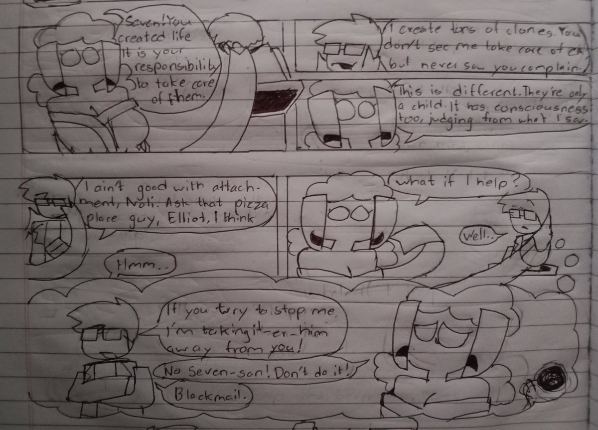 DuckSushi42's tweet photo. Noli and Seven origin comic: (Part 2/2) https://t.co/OhJzmapzsR