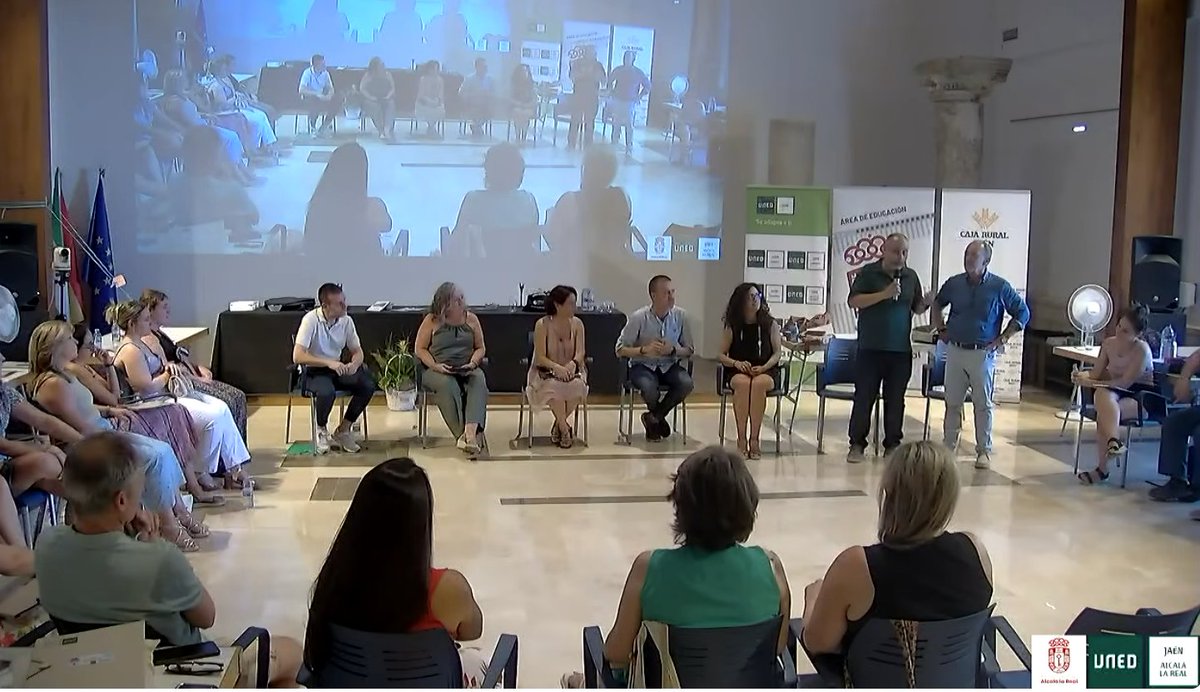 UnedJaen's tweet photo. 🎓✨ Clausurado el #CursoDeVerano "Reconstruirse tras la crisis: salud mental, crecimiento personal y proyecto laboral", celebrado en UNED Alcalá la Real.
🫶Gracias a todas las personas que han formado parte de este curso 💚

#SomosUNED #prestigiouned #saludmental https://t.co/VlB7kcAv9Z