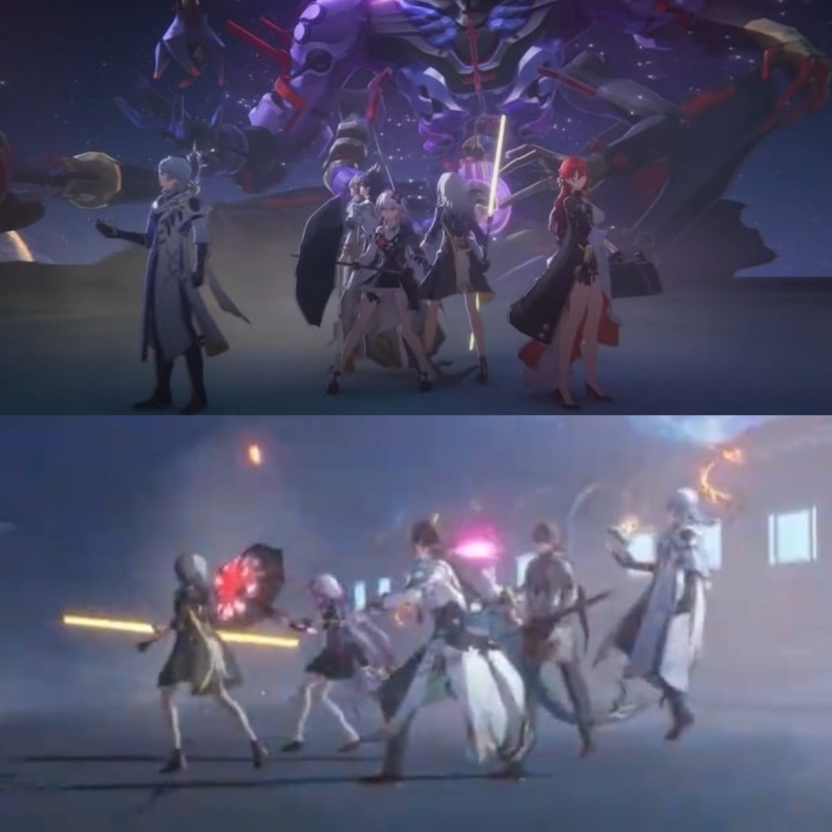 StarRailVerse1's tweet photo. Getting goosebumps seeing them all together ready to fight 🥹

#HonkaiStarRail https://t.co/F6D5vte3RC
