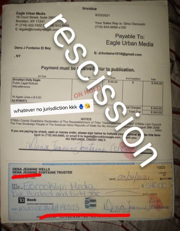 AniOsibtu8369's tweet photo. GOVERNMENT NOTIFICATION... COMMERCIAL INTEREST ASSET & COLLATERAL. #imylawismosthigh #hrh #public #kingscounty #crownheight #ucc #trust #commonlaw #spc #supremecourt #brooklyn #kingscountyclerk #kingscountysupremecourts #judge #queenofshebainamerica # https://t.co/FAAL4xuCXZ