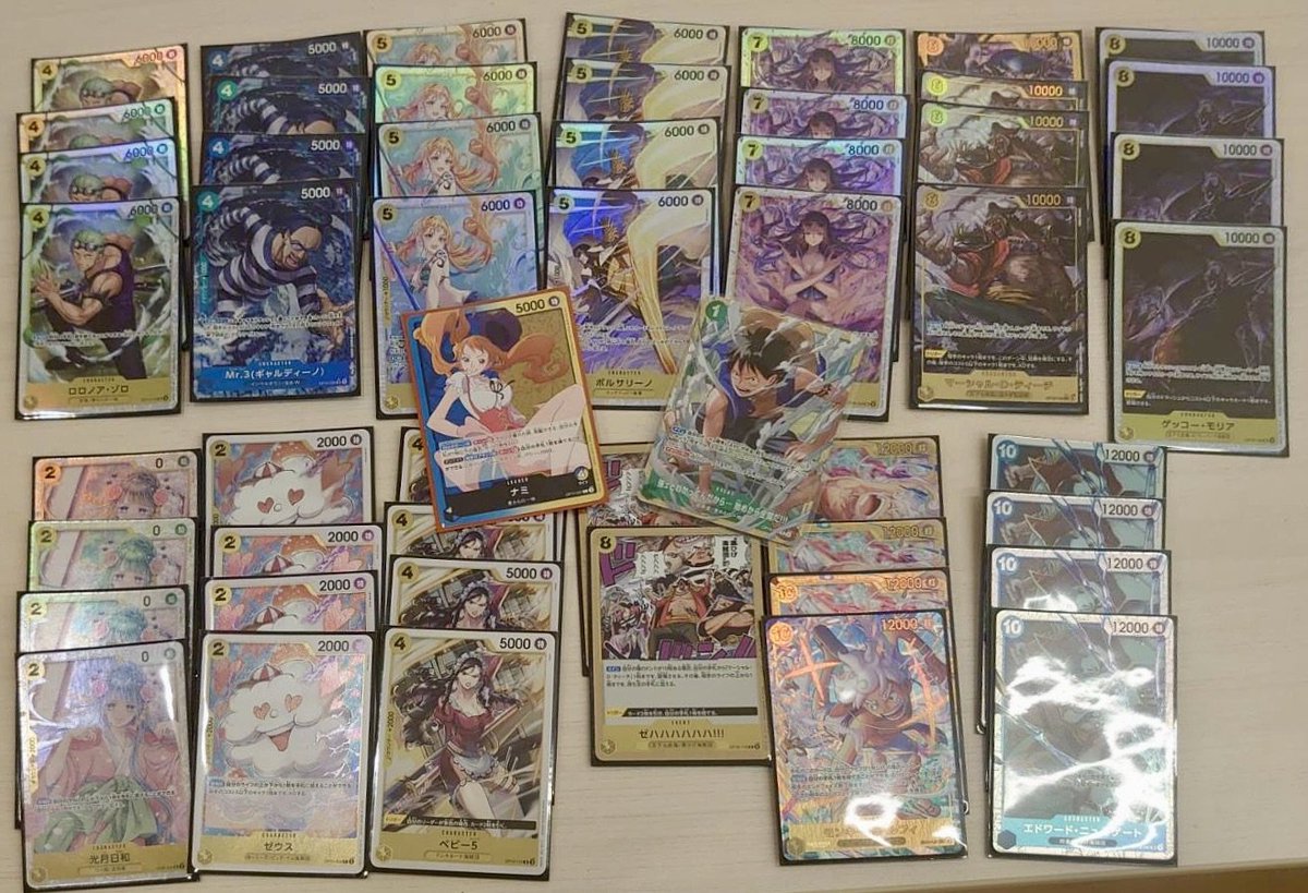 黒クロコダイルデッキ　スタバ優勝プロモ付き　ナイトメアルフィ スタバ優勝！ 使用 青黄ナミ(高カロリー型) 黒ヤマト◯ 青黄ナミ◯ 黒
