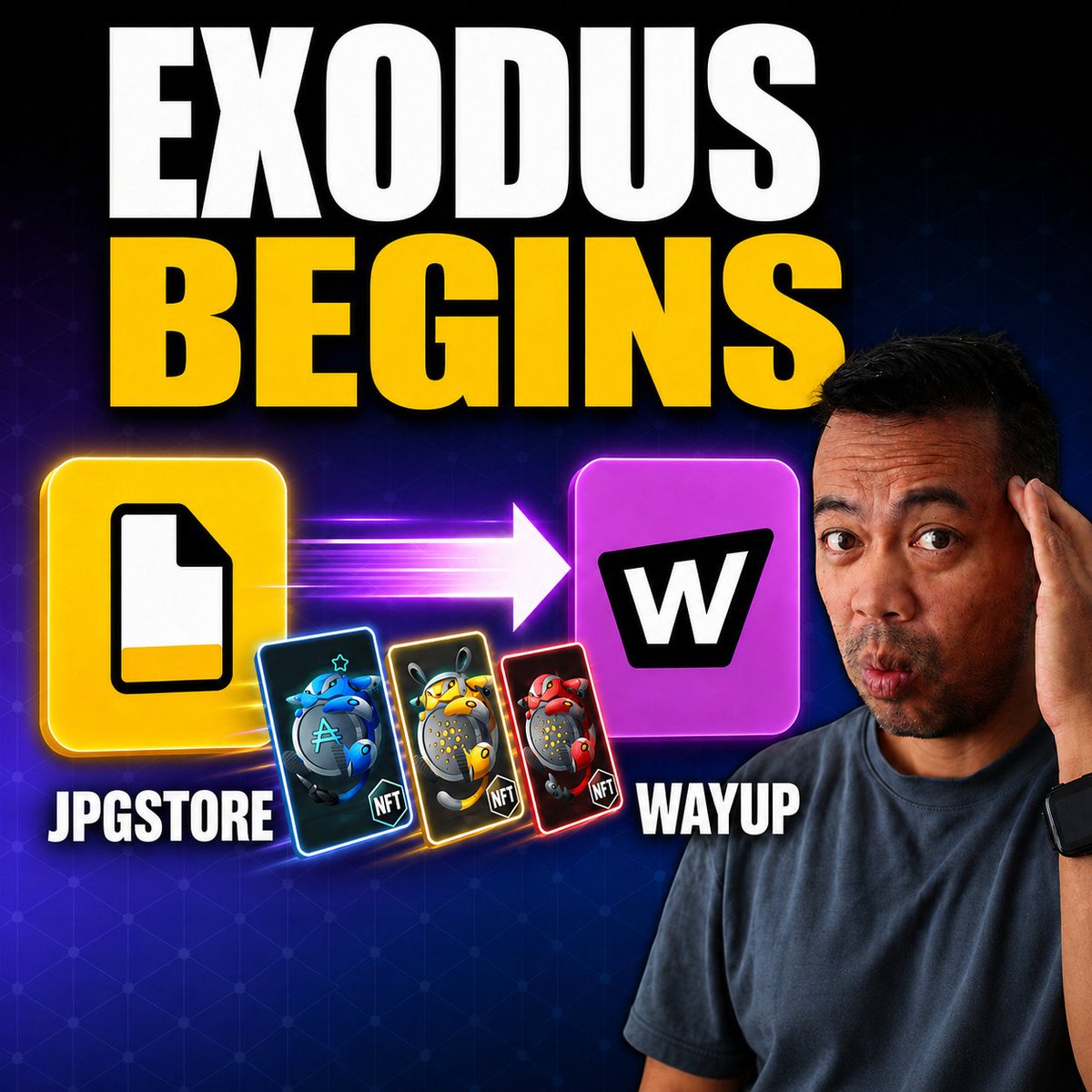 astroboysoup's tweet photo. Have you moved your NFTs from @jpgstoreNFT to @wayupio yet?

The migration is much easier than it sounds.

You only need to sign one transaction, and your NFTs can be moved across.

I put together a quick tutorial walking through the whole process step by step.

THIS IS NOT A PAID PROMOTION