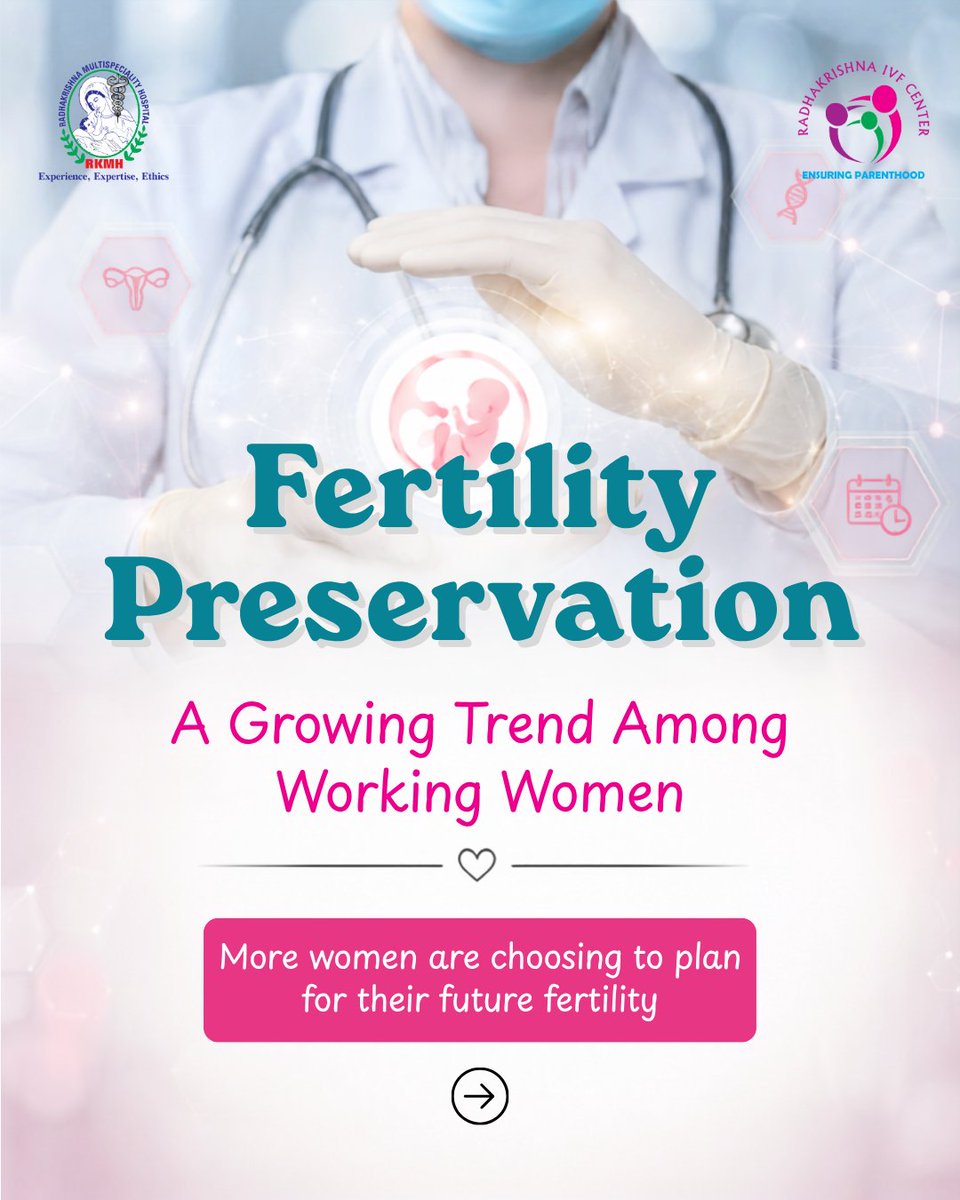 radhakrishnaivf's tweet photo. More women today are taking proactive steps to understand and preserve their fertility while planning their future.

📞 +91 9663160764
🌐 https://t.co/hDnFR6lraP
.
.
.

#FertilityPreservation #EggFreezing #RadhakrishnaIVF #FertilityAwareness  #WorkingWomen #drvidyavbhat https://t.co/567nXzFUTl