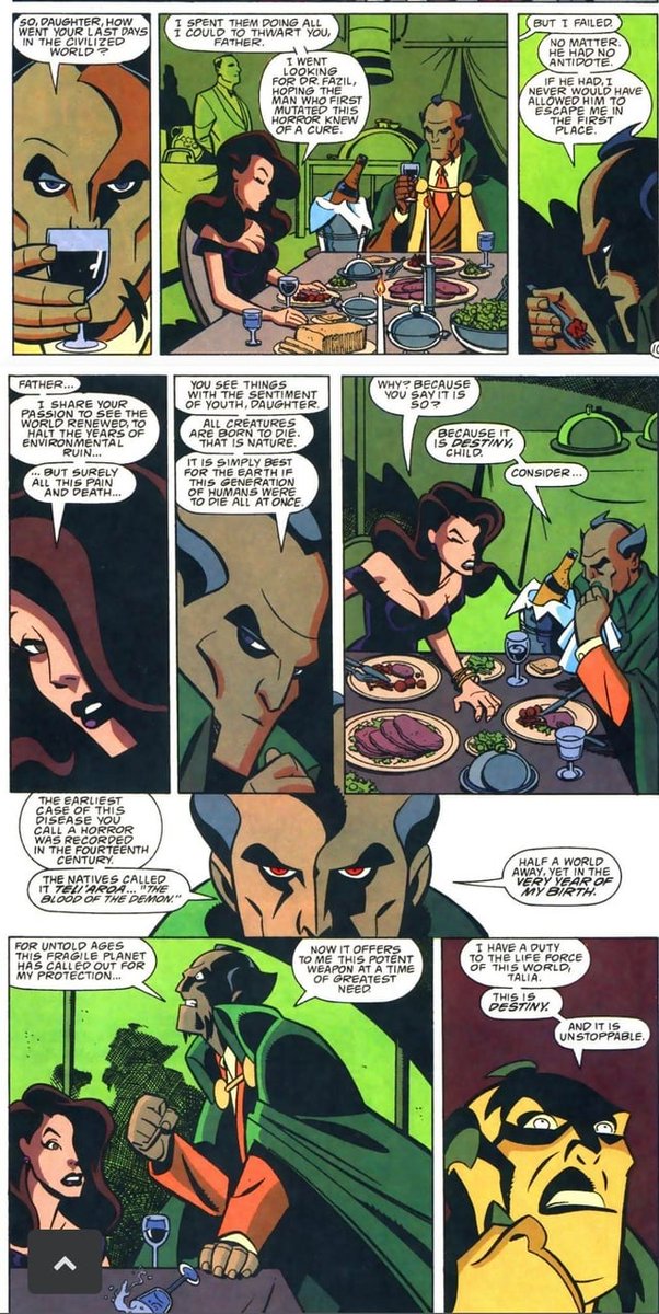 taliacult's tweet photo. im so tired of people saying "talia stans are just idiots mad that writers are writing a villain as a villain" like no talia is literally NOT a villain, she chose bruce over her father so many times and why? bcs she's morally grey https://t.co/DP0z6e4Acc