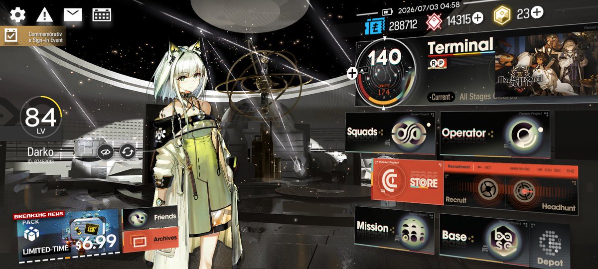 darko_61's tweet photo. Talvez a melhor UI do Arknights. https://t.co/zoDg8dTxEr