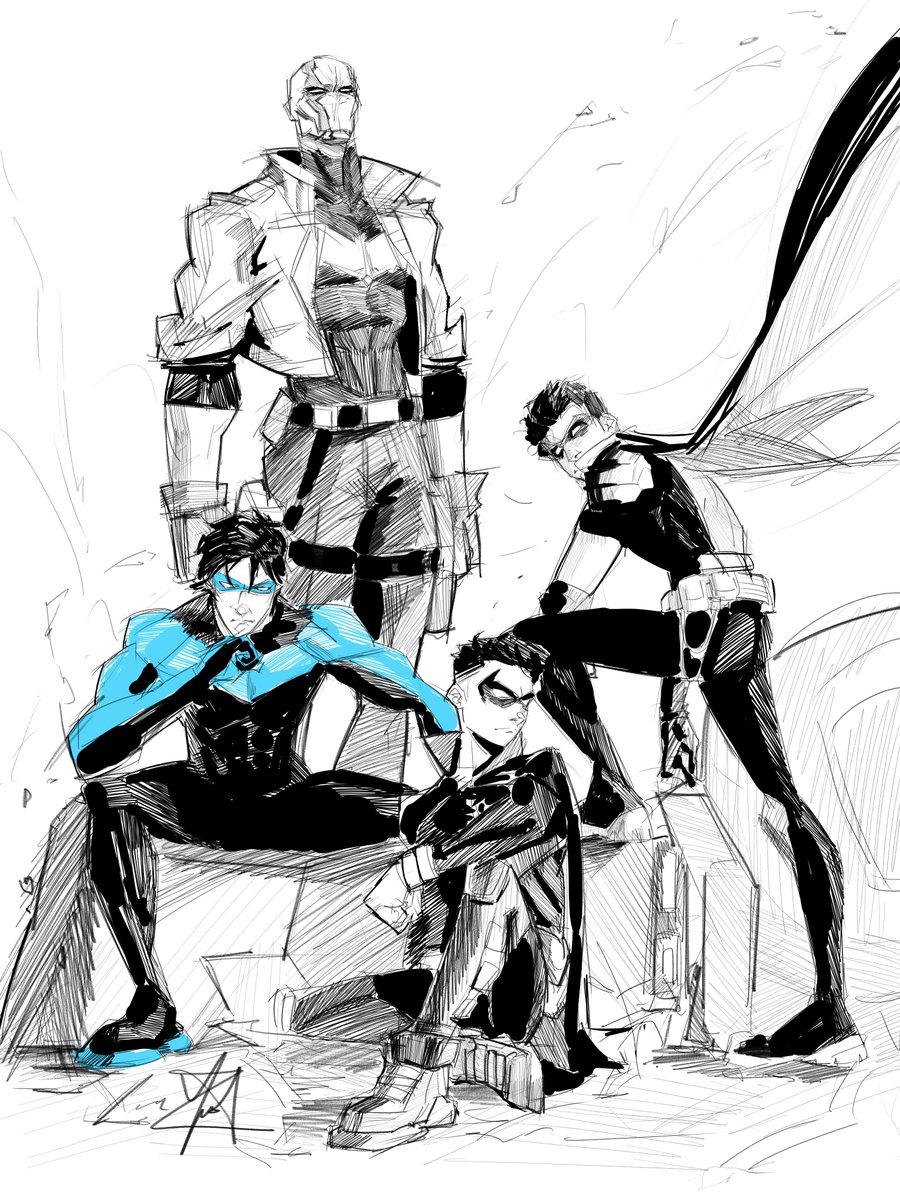 YonasFita's tweet photo. Bat family sketch #3
#Batfamily #dccomics https://t.co/SYcmY2f4xz