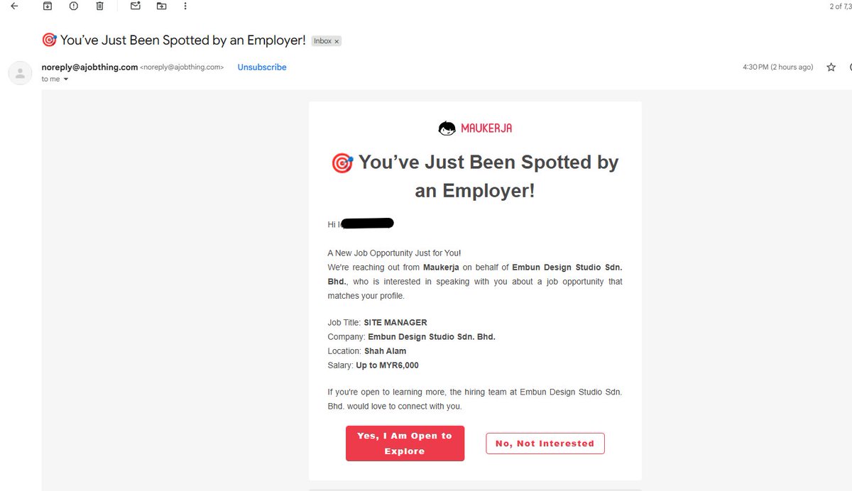 EngineerYapping's tweet photo. @sadgear17 Oiya ada tambahan ini untuk job portal lain, di https://t.co/kG2gJFYaLR juga bisa, ini khusus untuk malaysia. Barusan banget 2 jam lalu, ada email masuk dari recruiter

*Sorry posting ulang, tadi salah URL website hehe https://t.co/yetrvv6GSv