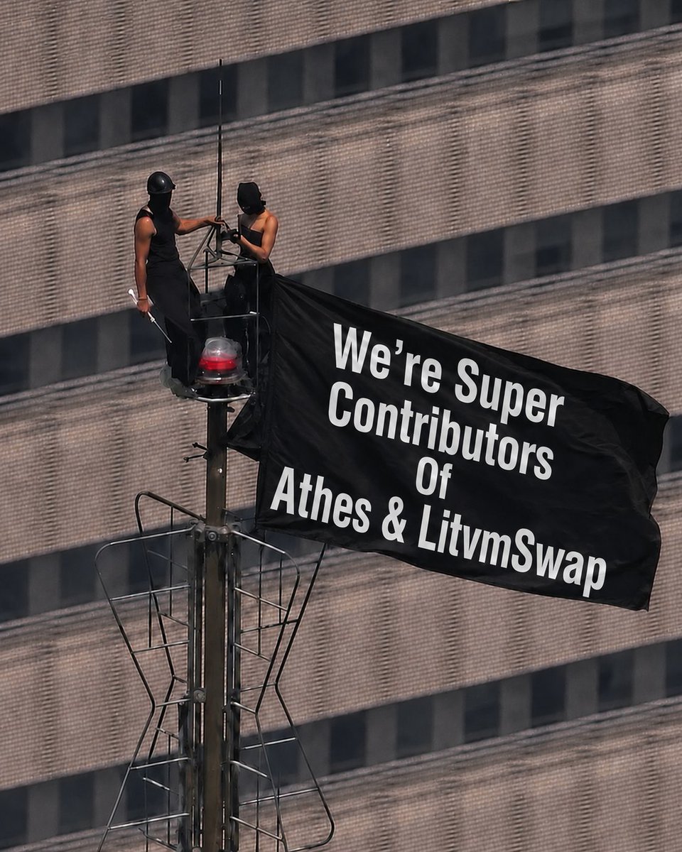 LitVMSwap's tweet photo. They're literally very happy to being Super Contributors of @AthesOrg &amp; LitvmSwap. Aren't you ? 

Secure your position - https://t.co/iOt1KKALt4 https://t.co/9SIrMfHUKy