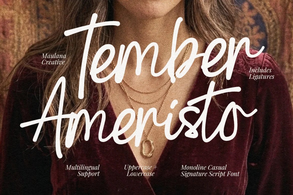 data_bu's tweet photo. 무료 영문 폰트 Tember Ameristo FREE Casual Signature Script
https://t.co/XDW6VLKXnf

캐주얼한 손글씨체 폰트입니다!
자캐 싸인 만들 때도 추천!

상업적 이용 가능! https://t.co/2GXn0SjNXq