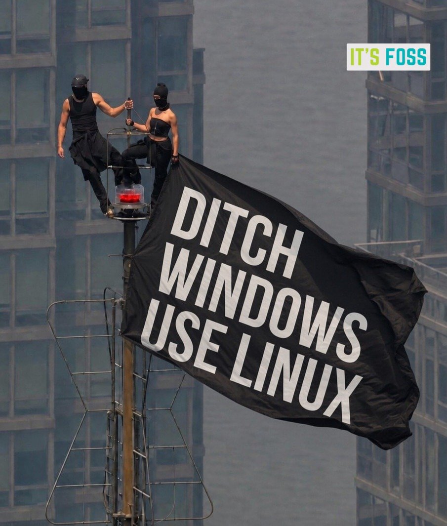 Itsfoss's tweet photo. Let's spread the word together https://t.co/5Junl3JkMv