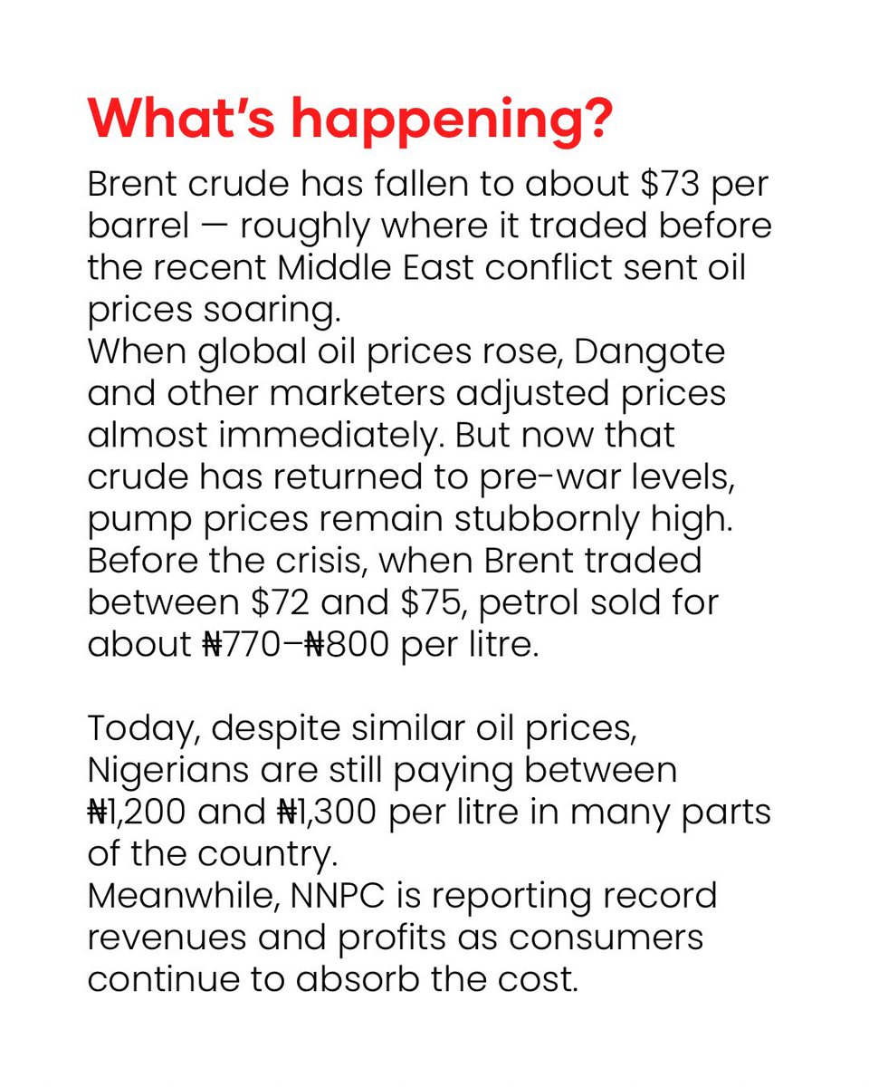wearegst's tweet photo. Nigerians are paying through their noses for fuel when global oil prices have fallen. https://t.co/nM7VuTJB1d