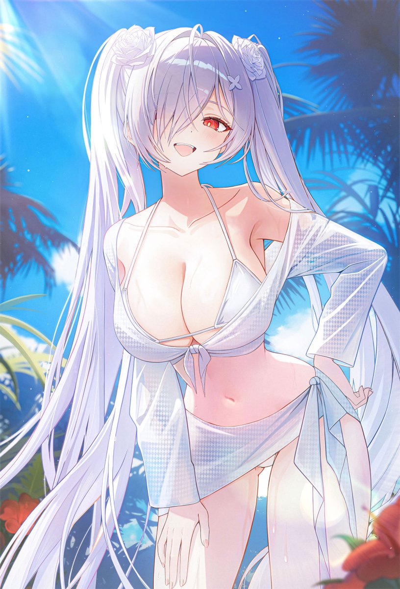 B_huni_'s tweet photo. Summer bikini Cinderella🤍 
#니케여름2026 #NIKKEfanart https://t.co/QJDtDKrcdz