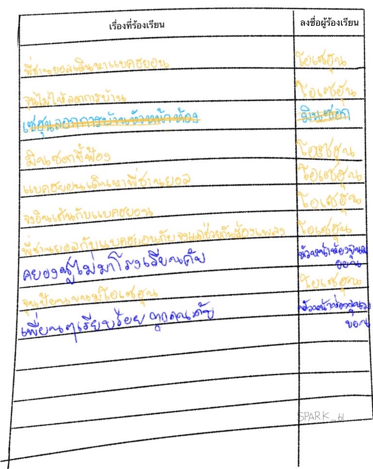 SPARK_61's tweet photo. สมุดบันทึกฟ้อง อนุบาล 1/9 ห้องดาวEXO https://t.co/WGJo0Lqt5j