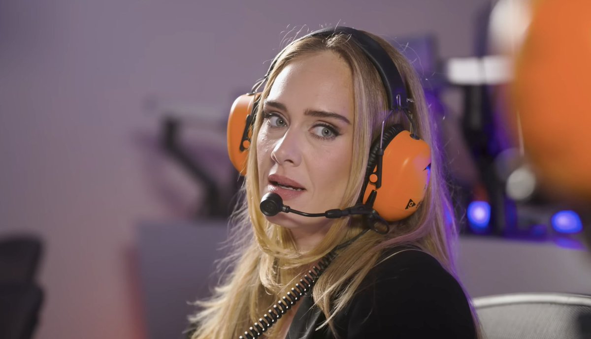 BuzzingPop's tweet photo. Adele paid visit to McLaren's Technology Center ahead of the F1 British Grand Prix. https://t.co/uHpHDr0z4t