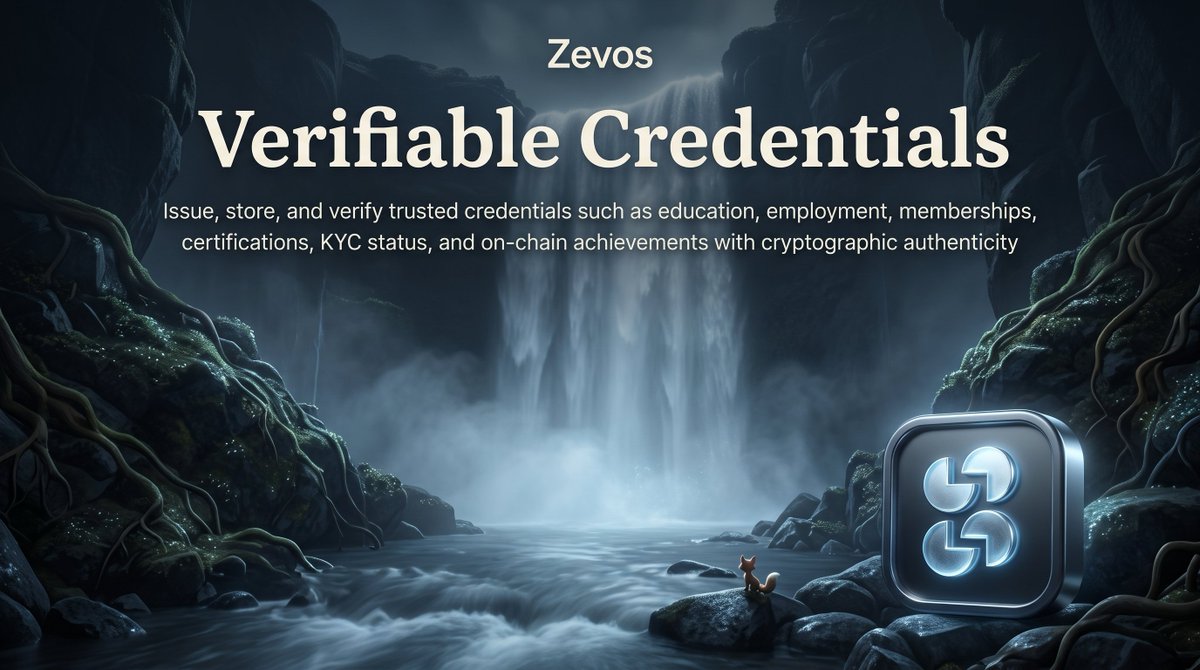 Zevostoken's tweet photo. Credentials become far more powerful when they are portable, verifiable, and privacy-preserving.

From education and employment to memberships and on-chain achievements, Zevos enables trusted verification secured by cryptographic proof instead of centralized databases. https://t.co/1edCTH7uIr