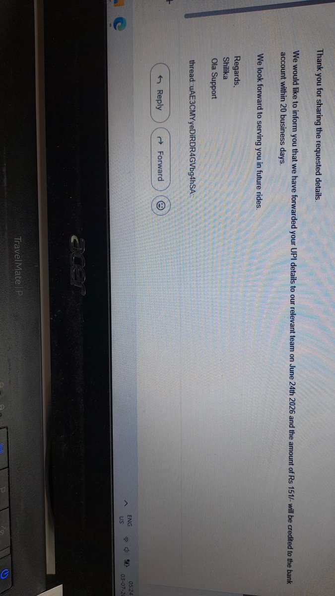 Mr_Mittal_'s tweet photo. @ola_supports @Uber_Support @rapidoapp_ How much time do you take to refund any excess fare charged? Usually less than 24 hours. 

@ola_supports needs 20 business days to do the same, something which actually is a 20-second job

Seems like @ola_supports is still learning how to do UPI

#GrowUp https://t.co/SHu5YEWDyP