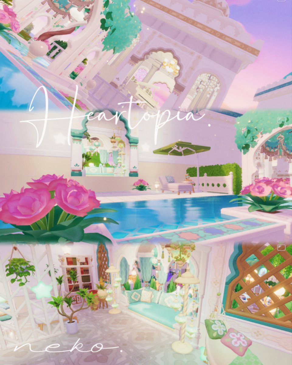 unknown_22ldk's tweet photo. アラビアンなリゾート地 .✶⋆.˚꩜｡𖦹°

#ハートピア #heartopia
#ハートピア建築部 https://t.co/w5EGtbpZzu