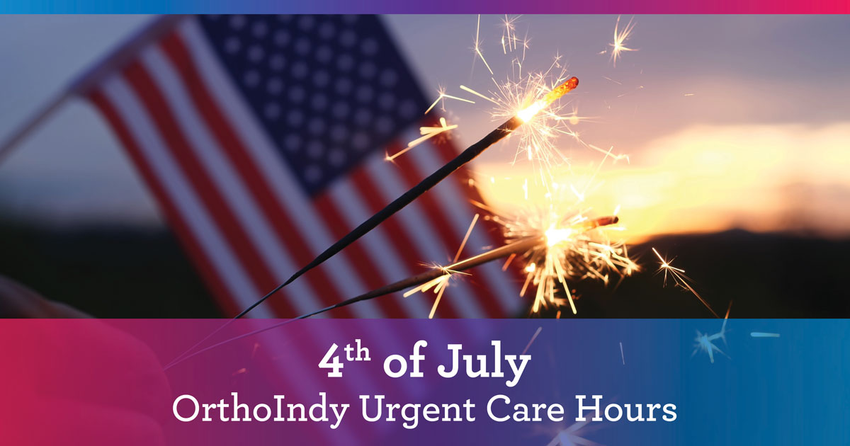 OrthoIndy's tweet photo. Weekend plans can change in an instant.

If you or a family member suffers an orthopedic injury this Fourth of July weekend, our team is ready to help.

🇺🇸 Holiday Hours - Greenwood and Northwest Orthopedic Urgent Care 

🕗 Friday, July 3: 9am-3pm
🕗 Saturday, July 4: 9am-3pm https://t.co/GI0Cu2Zwah