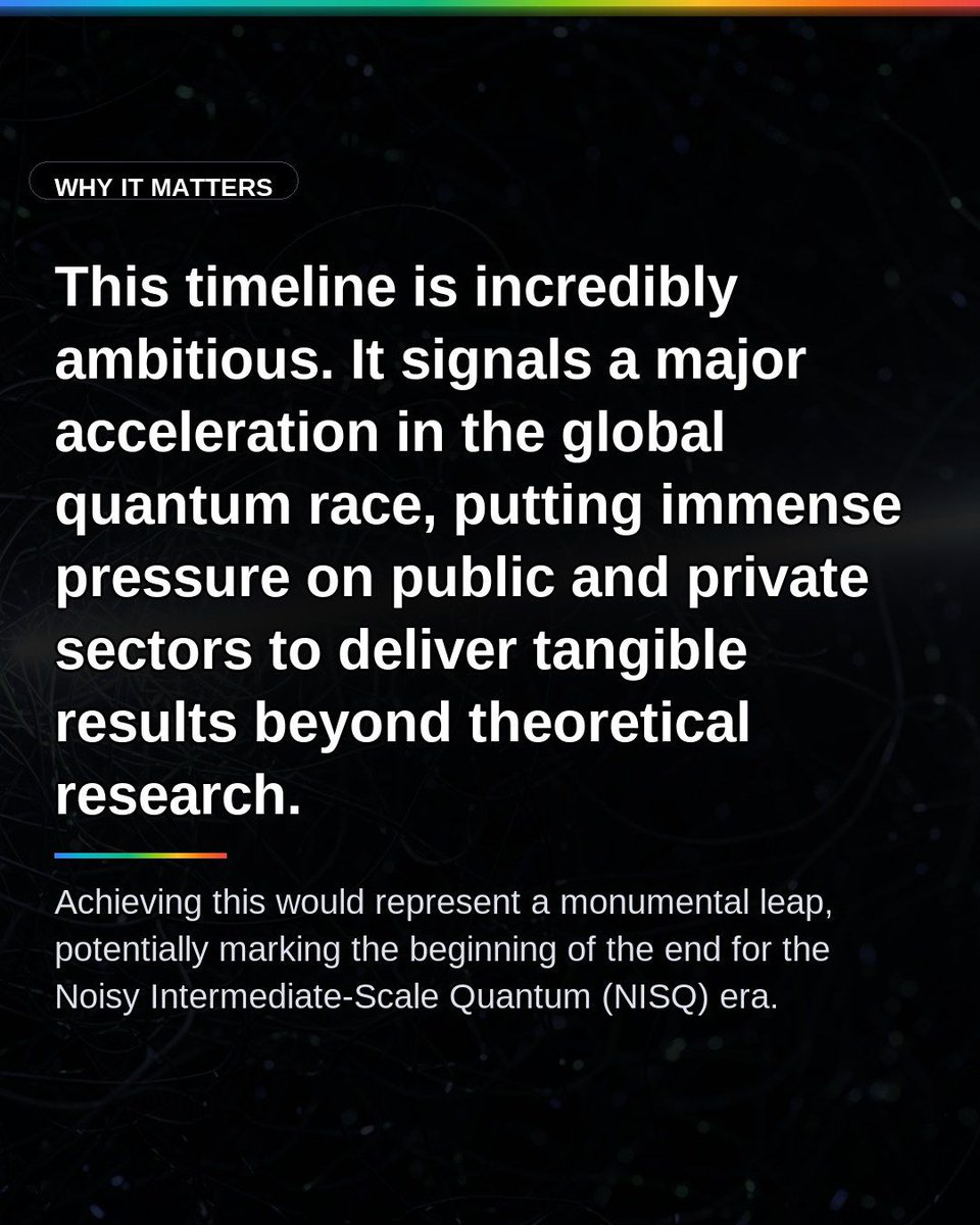VibedeskDev's tweet photo. The US government has set an ambitious 2028 deadline to build a 'useful' quantum computer, aiming to solve problems beyond the reach of today's supercomputers. This move accelerates the global quantum race and its national security implications. #QuantumComputing #TechPolicy https://t.co/o1ebgwEhN8
