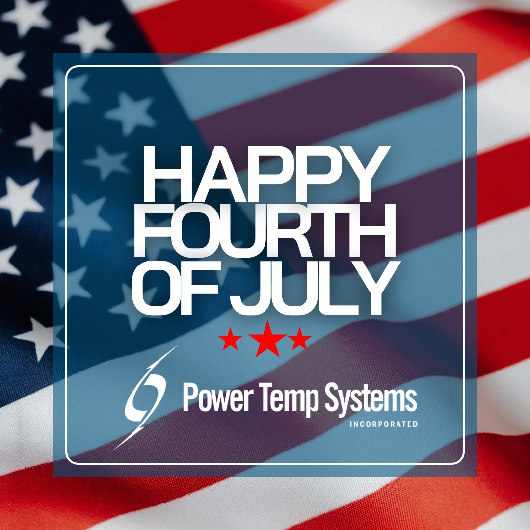 PowerTempSys's tweet photo. Today we celebrate freedom, innovation, and the hardworking people who keep America powered every day.

Happy Fourth of July from Power Temp Systems! 🎇

#PowerSolutions #IndependenceDay #FourthOfJuly https://t.co/zZyGLTtUiI