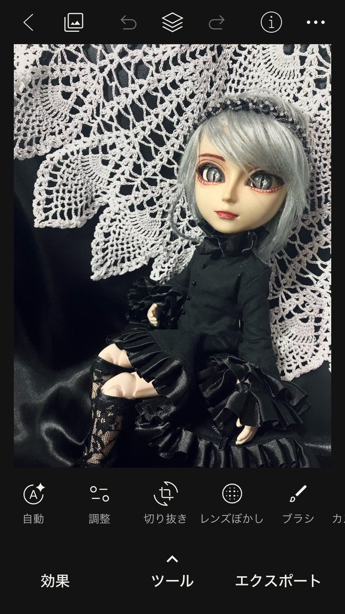 Ms_DollShop's tweet photo. ②【スナップシード編】

・アプリ「snapseed」を開く
・「レンズぼかし」で一眼加工をお好み調節
・左上から「オリジナルに保存」を押すと、画像フォルダに加工が上書きされる https://t.co/gZ4sXlxx0O