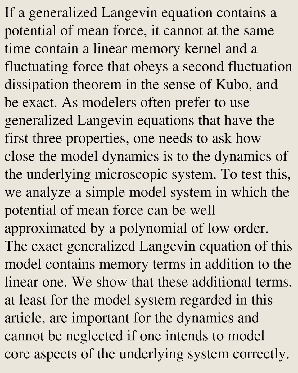 StatMechanics's tweet photo. How wrong is too wrong: A numerical study on the relevance of positional memory in the generalized Langevin equation

Abhir Mehrotra, Fabian Koch, Tanja Schilling
https://t.co/ZOO9BY8PL4 [𝚌𝚘𝚗𝚍-𝚖𝚊𝚝.𝚜𝚝𝚊𝚝-𝚖𝚎𝚌𝚑] https://t.co/uWracqXWgn