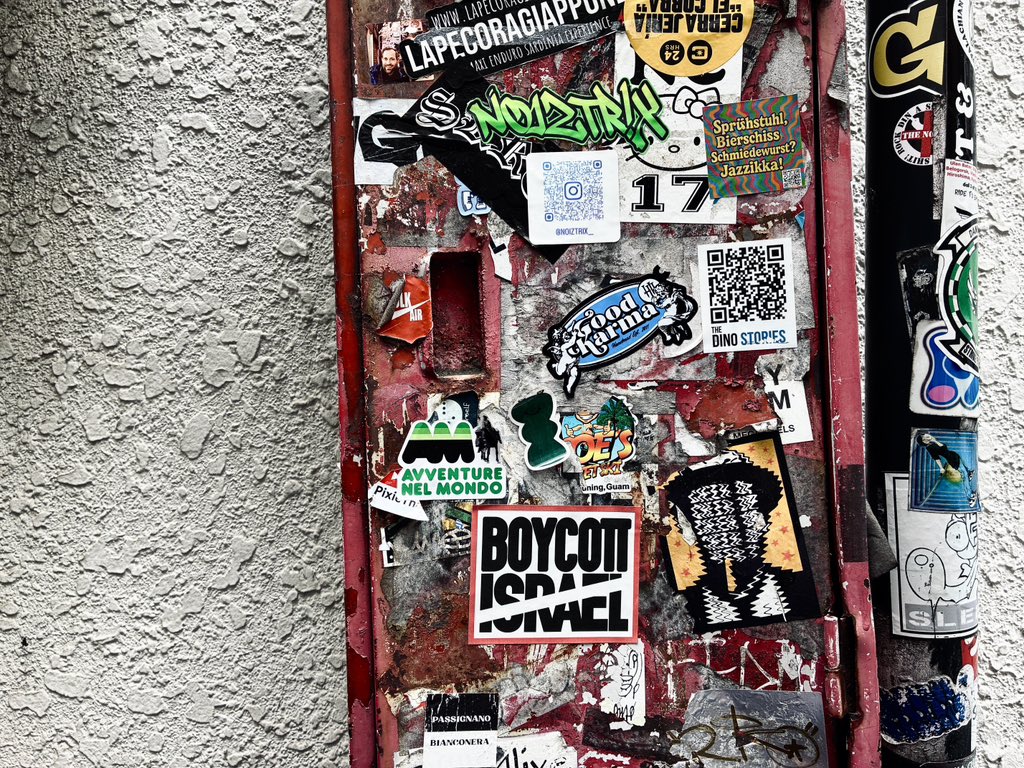 technicolor_g's tweet photo. #BoycottIsrael #tokyostickers https://t.co/dZOEdb5jSR