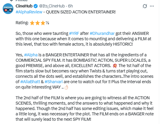 SR_India67's tweet photo. I think he has seen a different #Alpha movie 😭 https://t.co/rCkLimMhel
