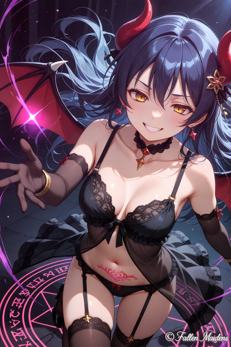 Fallen_Maidens's tweet photo. 「皆さんも私の歌で……❤️」
「幸せな”ユメ”の中を生きましょう♪」

悪の組織の思想を広めるためのアイドルとなった海未。

『-堕落の園- 園田海未・悪堕ちアイドル編【①】』

#AIイラスト #悪堕ち #ラブライブ　#園田海未 https://t.co/LLyGGaZl8i