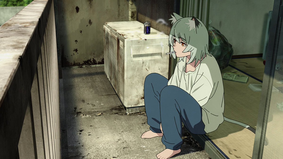 SpookSpark's tweet photo. Catgirl fumeta, la única catgirl que habita el planeta https://t.co/RNyD6EJk6I