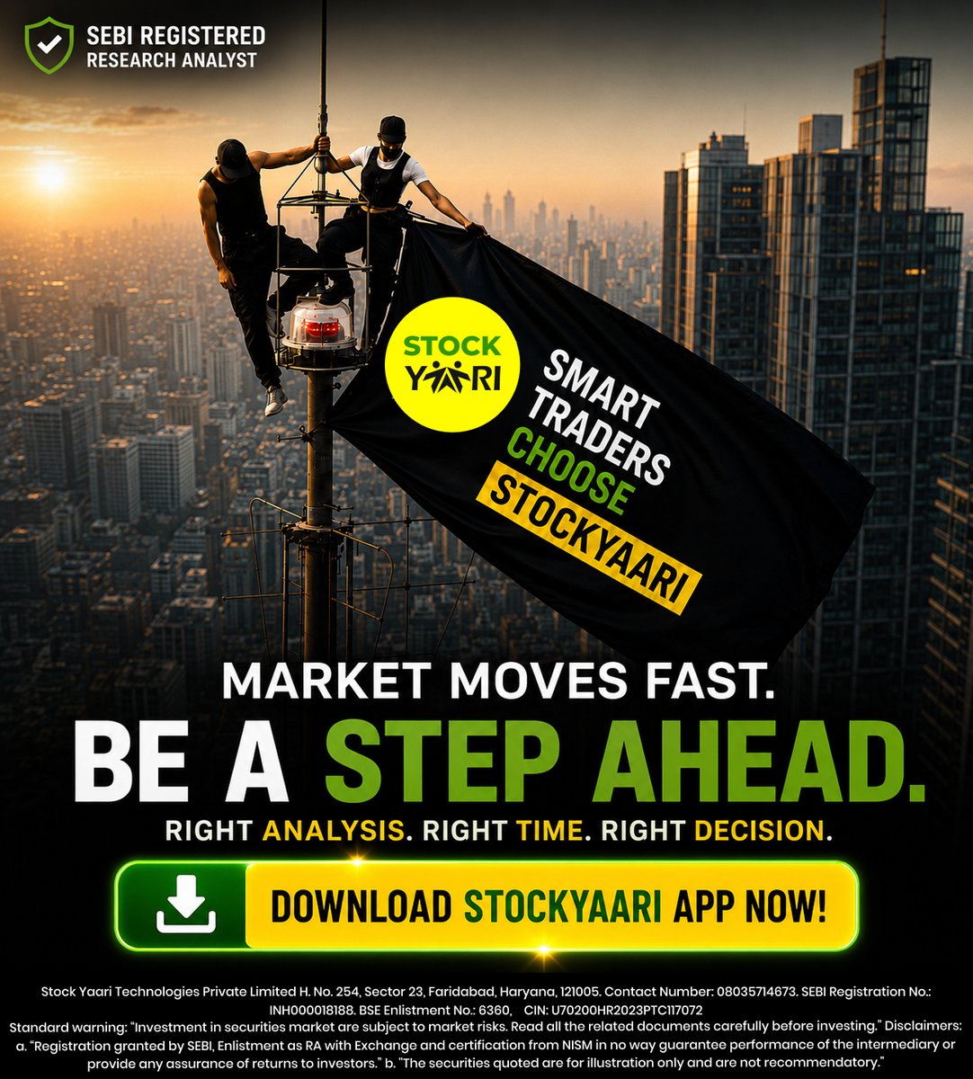 stockyaari's tweet photo. The market doesn't wait.
Neither does smart money. ⚡

Right Analysis. Right Time. Right Decision.

That's the edge smart traders have.
That's StockYaari.

Be a step ahead. Always. 📈
#StockYaari #SmartTraders #StockMarketIndia #SEBIRegistered #BeAStepAhead https://t.co/Nf9tnIuY0j