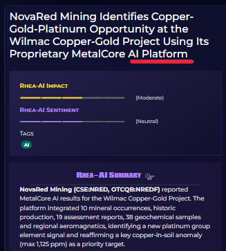 BenjaminMi44102's tweet photo. WHAT KEEPS ATTRACTING ME TO $NRED?

Every update adds another layer to the investment story.

- 57 years of exploration history were analyzed by MetalCore.
- AI combined 19 reports, 38 samples, and historical production records into one geological model.
- Another Copper-Gold-Platinum target was identified.
- The project includes 39,726 acres and 3 drill-ready targets.
- Fall drilling could validate the AI-generated targets.

That's exactly the type of setup I like owning.

My target remains C$5.50. 

$MSTR $IQMX $ZCMD $RIVN $NRED