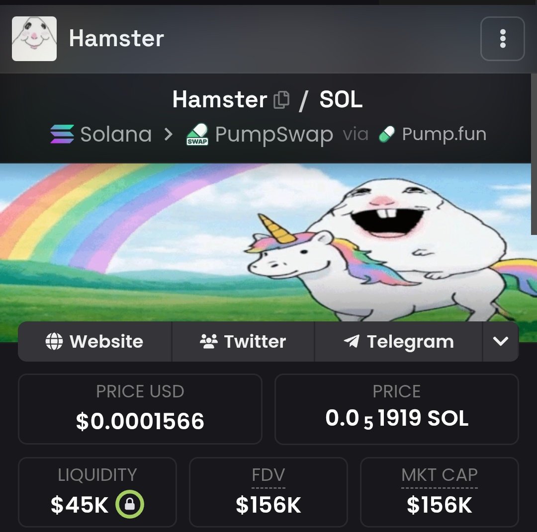 SuccessfulTrac1's tweet photo. Watching $Hamster and I think it might do well. It has a lot of Kols on it.
 
2SN5omCCJPzseBpm7t38Qt2muy8gd4oknbF34tzLpump https://t.co/wNNhfFegMQ