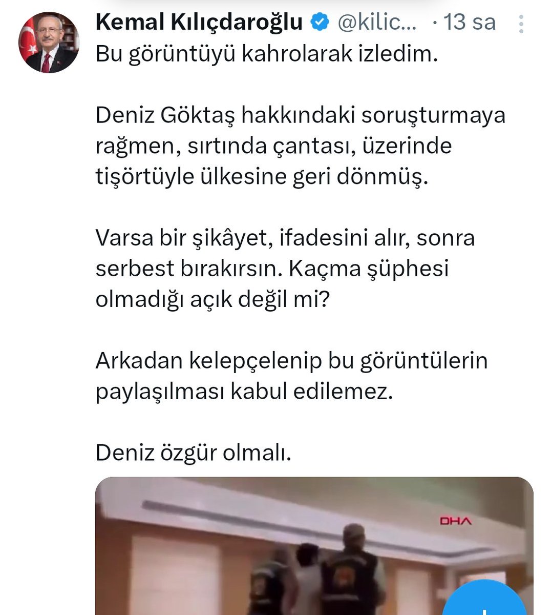 tabakat06's tweet photo. Dakka 1 gol 1 
Kemal Kılıçdaroğlu'nun dönüşü muhteşem olacak. https://t.co/lqKC6iK5uz